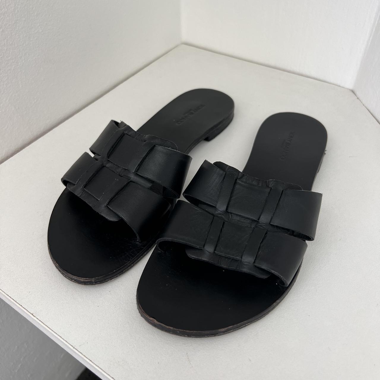 Tony Bianco sandals black size 36. Worn a few times.... - Depop