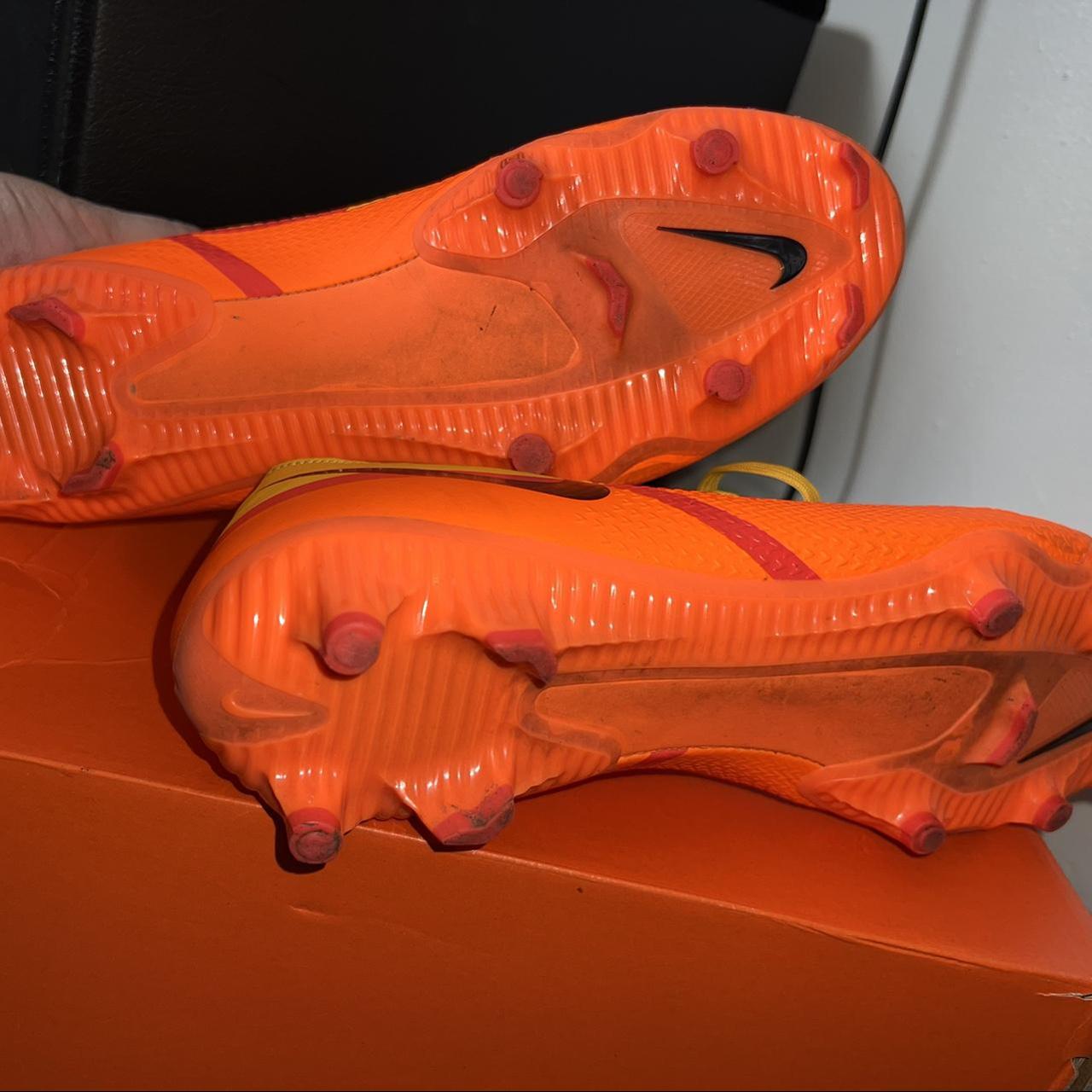 red-nike-football-boots-uk-5-depop