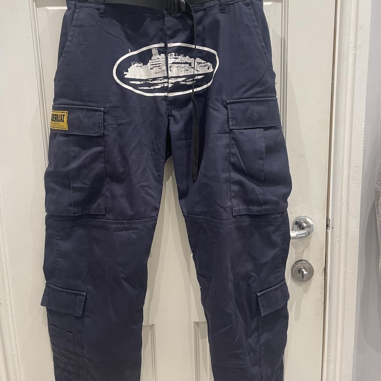 corteiz カーゴパンツ Navy Corteiz navy cargos size medium | Depop
