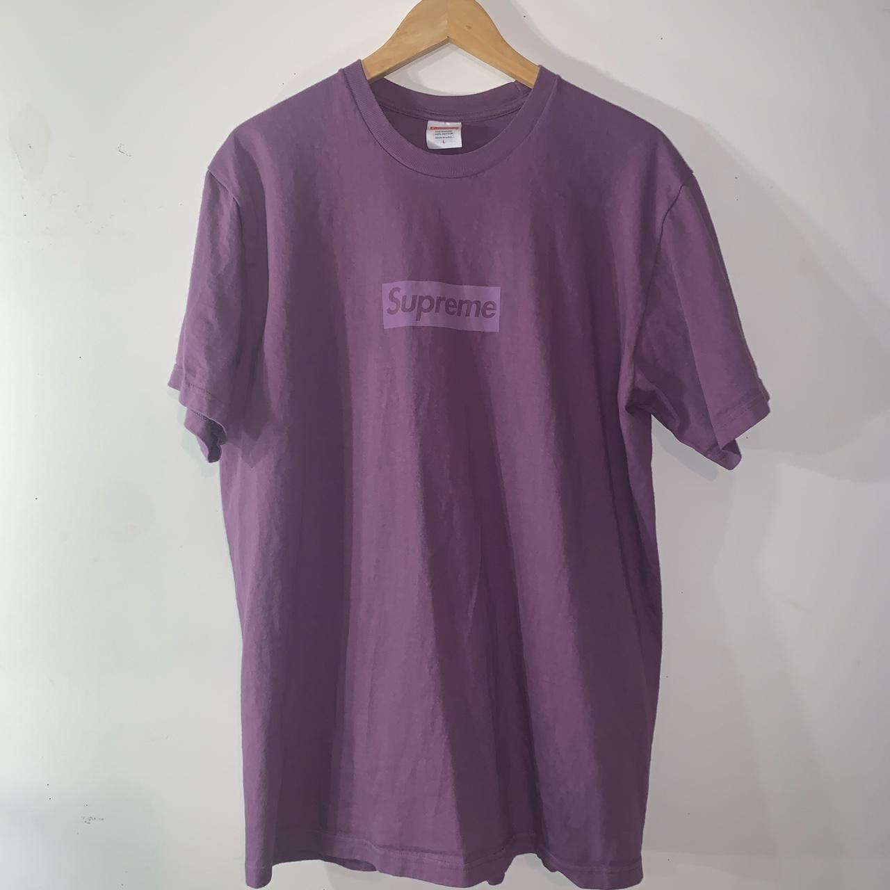 ネット通販 Supreme Tonal Box Logo Tee Dusty Purple | www.pro13.pnp