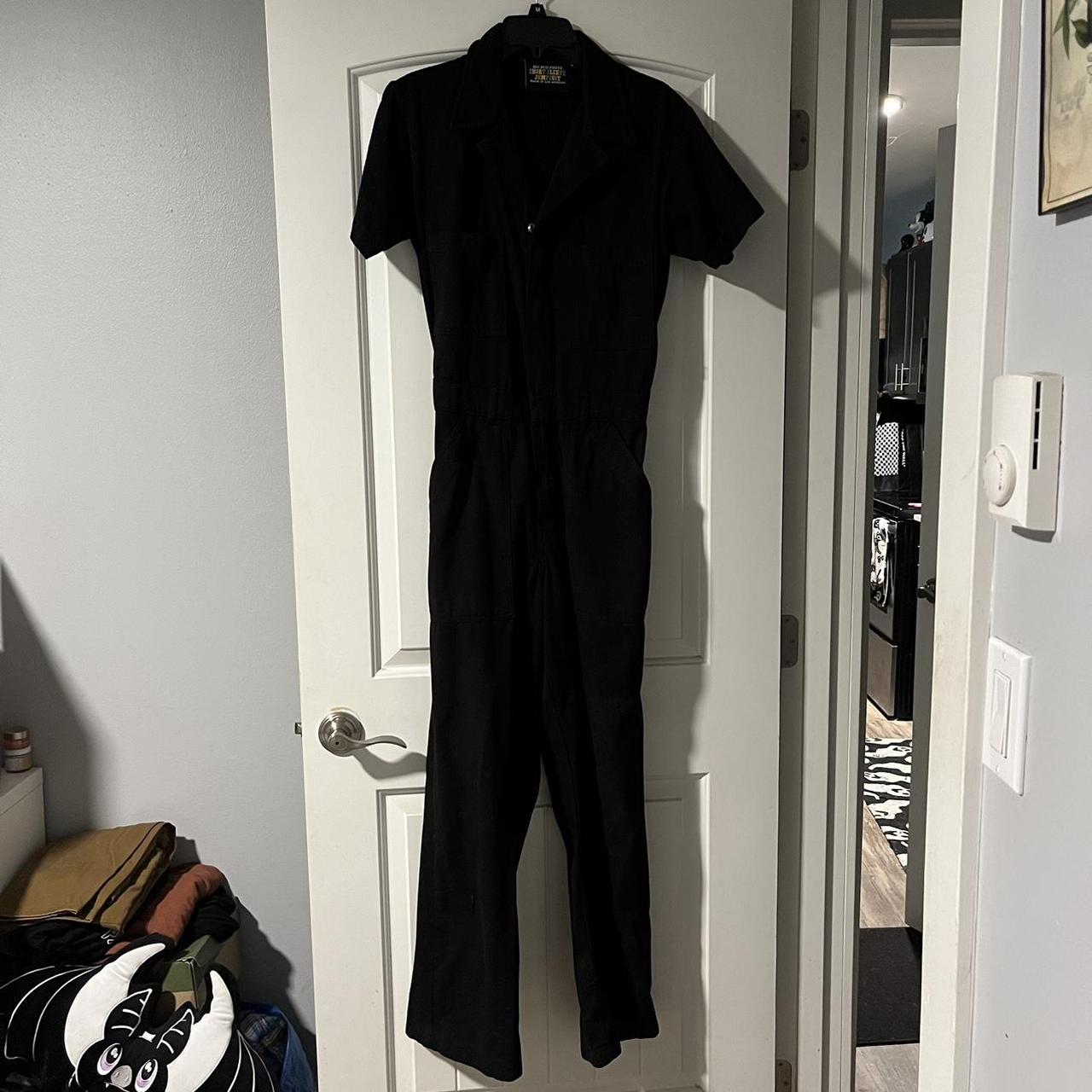 Big Bud Press short sleeve jumpsuit in black size... Depop