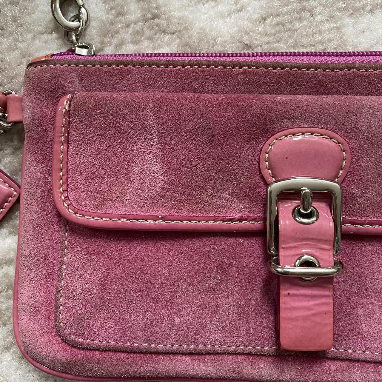 Pink Coach wallet wristlet OPEN TO OFFERS! 100% - Depop