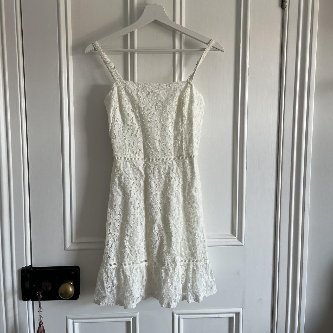 Hollister white lace dress best sale