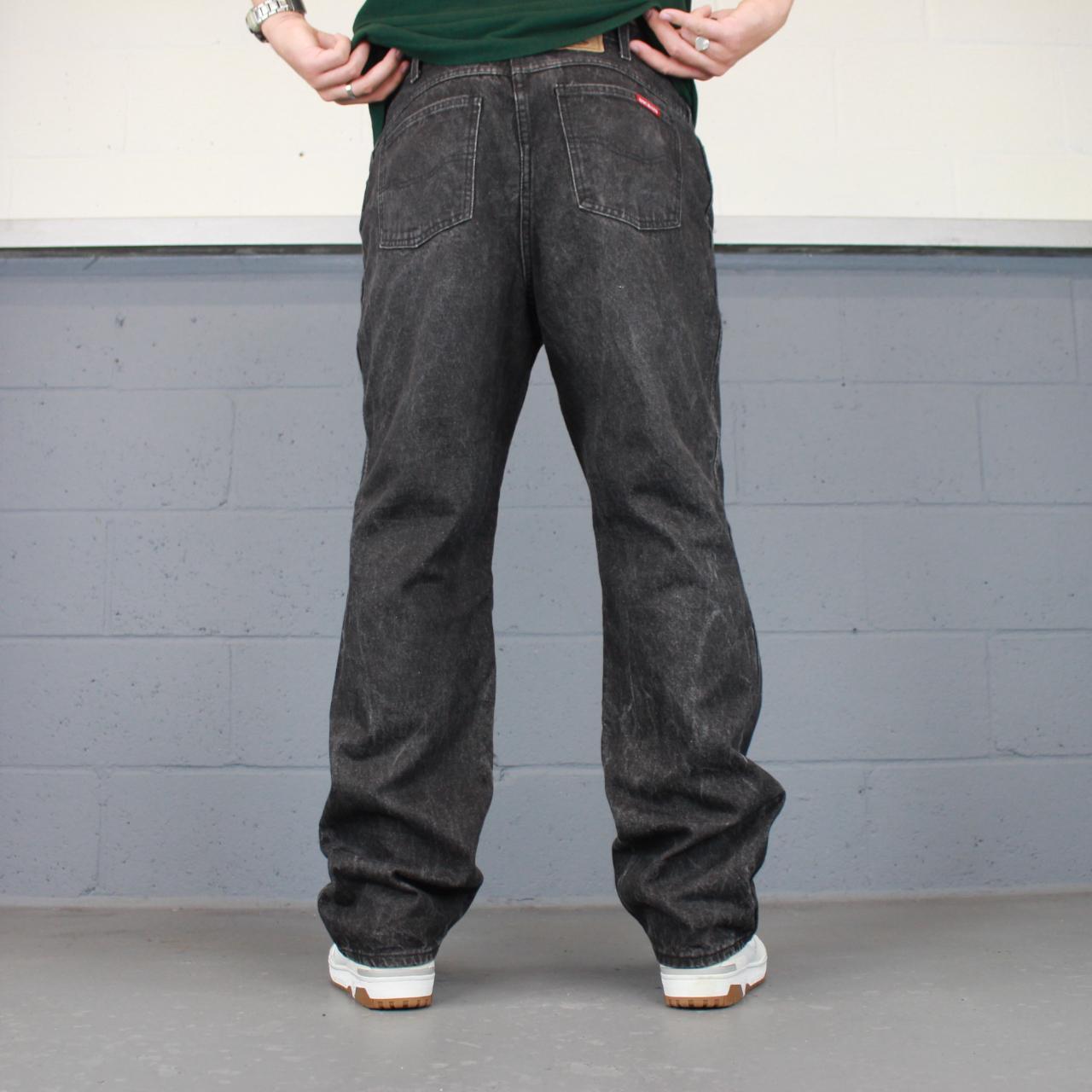 Levis jeans Loose thick denim Levi’s Leather patch... Depop