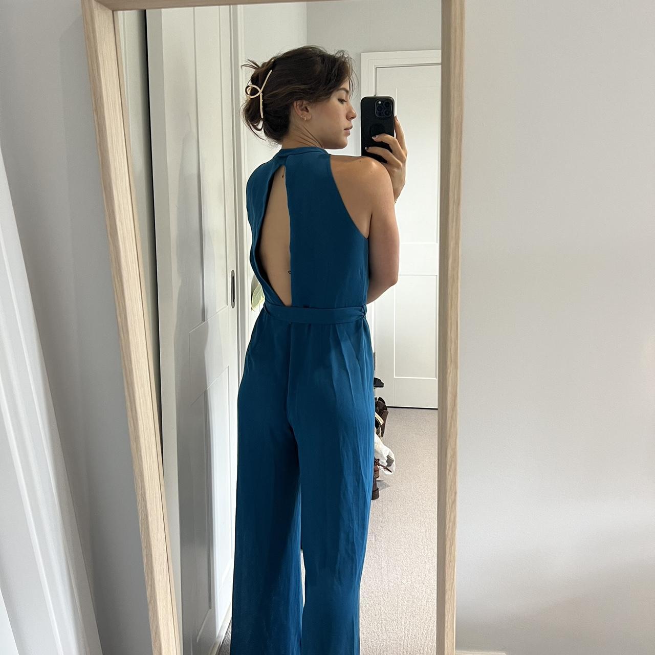 Zara best sale teal jumpsuit