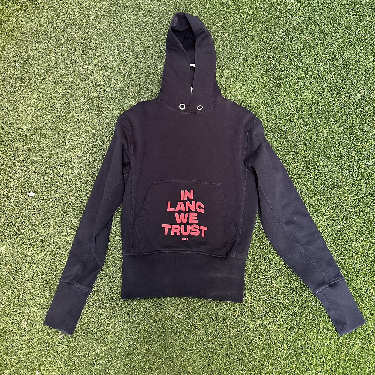 Helmut lang in lang fashion we trust hoodie