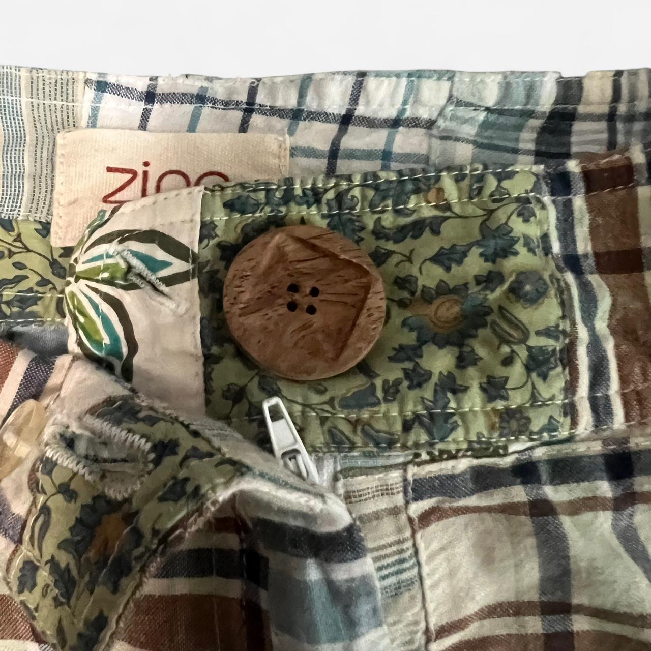 Women's Skirt - Multi/Green - M – Mini patchwork … - image 3