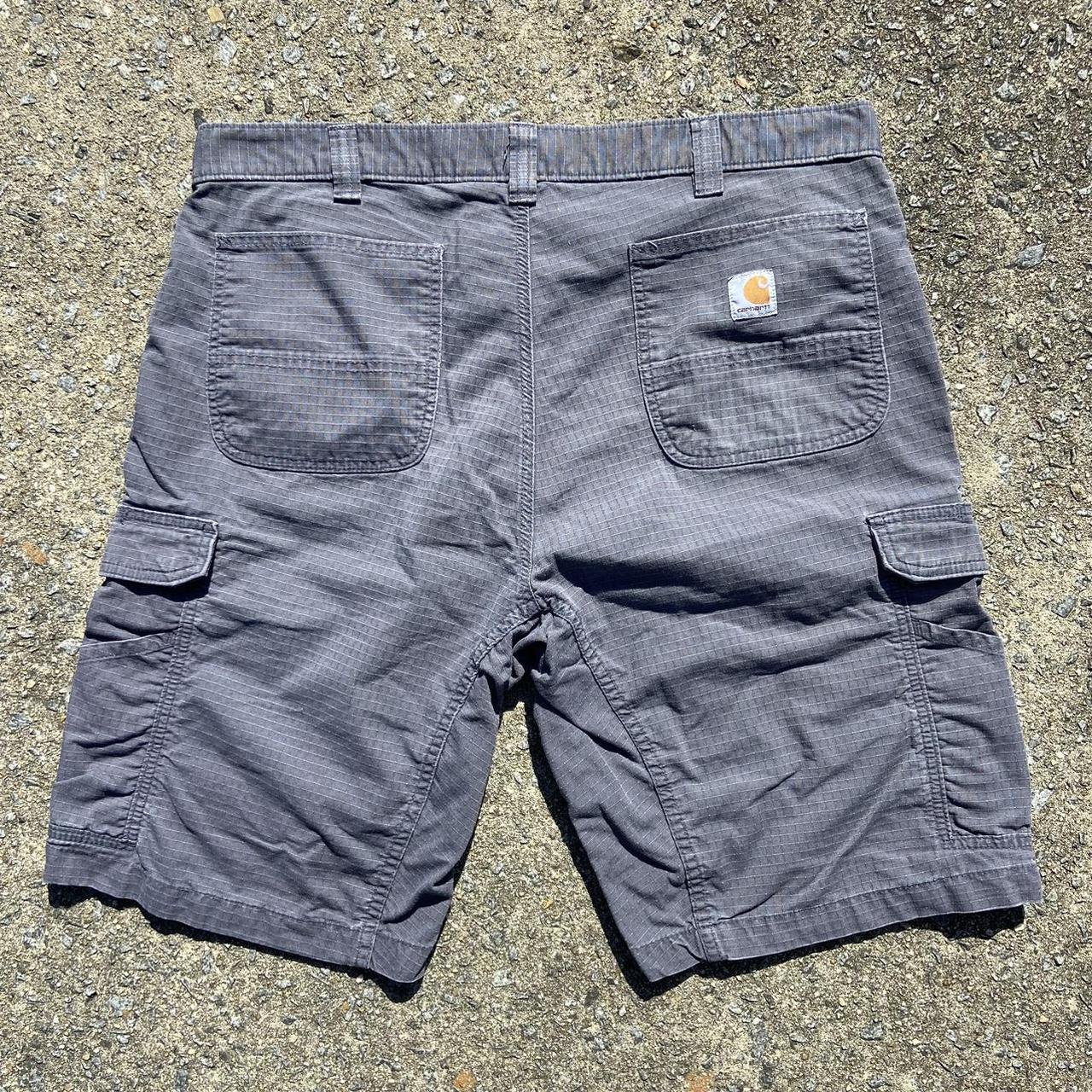 Carhartt Grey Relaxed Fit Carpenter Shorts The Depop   P0 