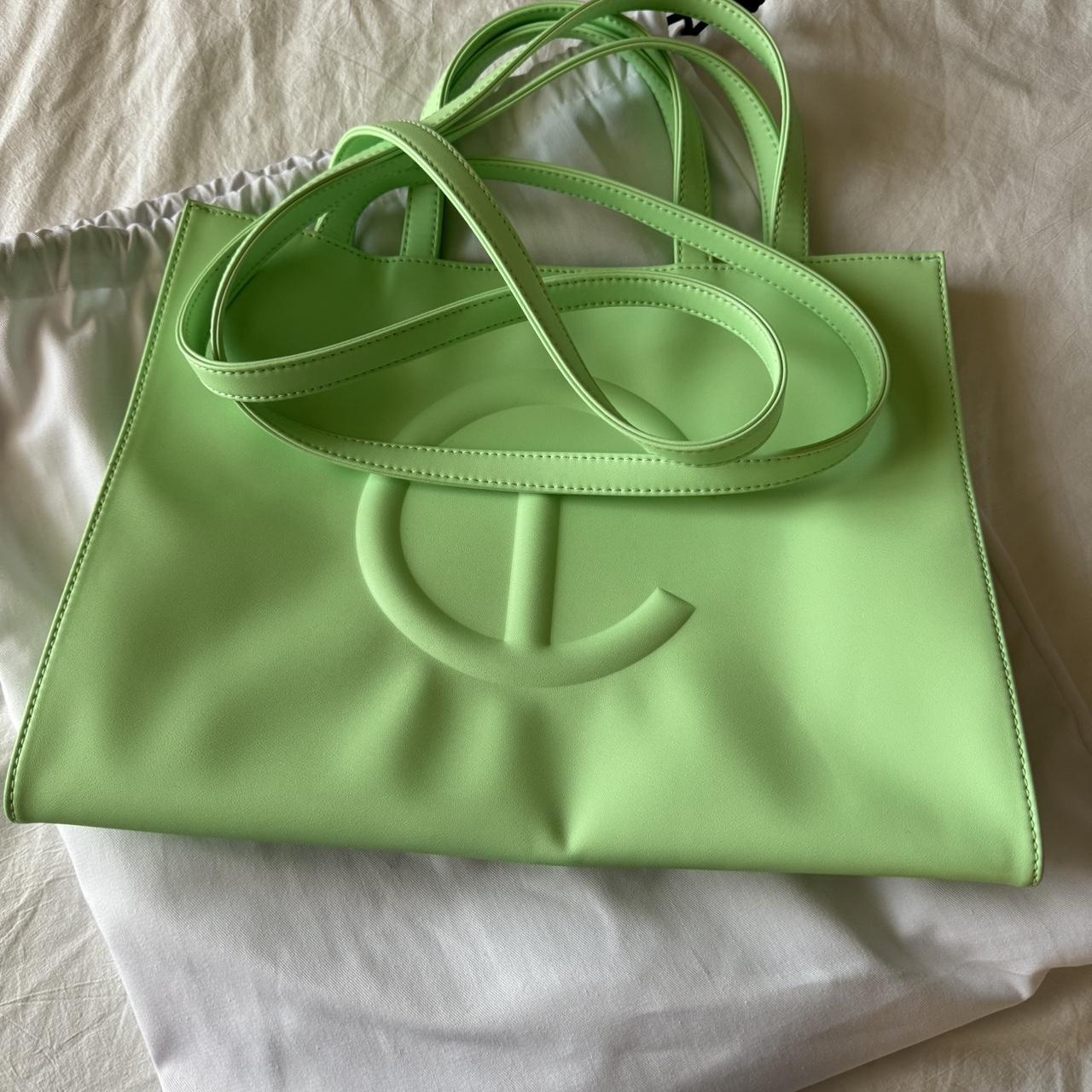 double mint medium telfar shopping bag authentic... - Depop