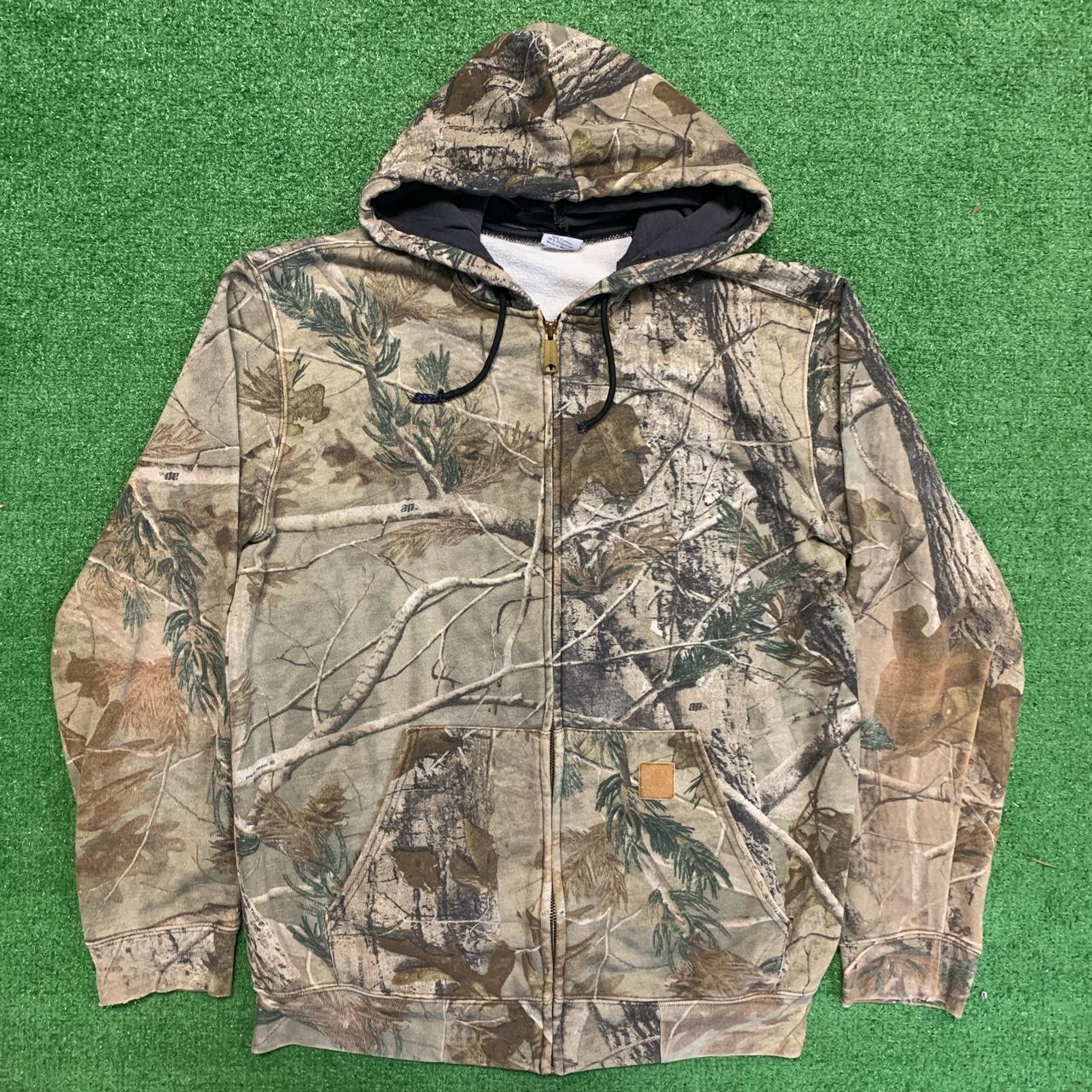 Carhartt Mens Camo Hoodie Sweatshirt Mens Sz S 2024 Hunting Bottomland NWT!