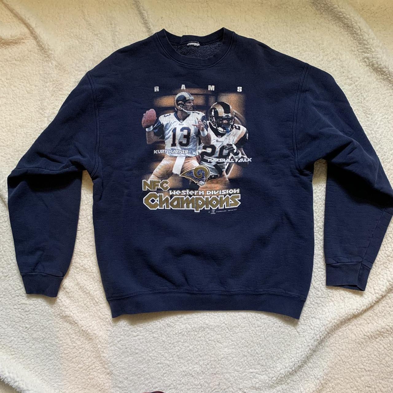 Vintage 2001 St. Louis Rams NFC Champions Long Sleeve T-Shirt 