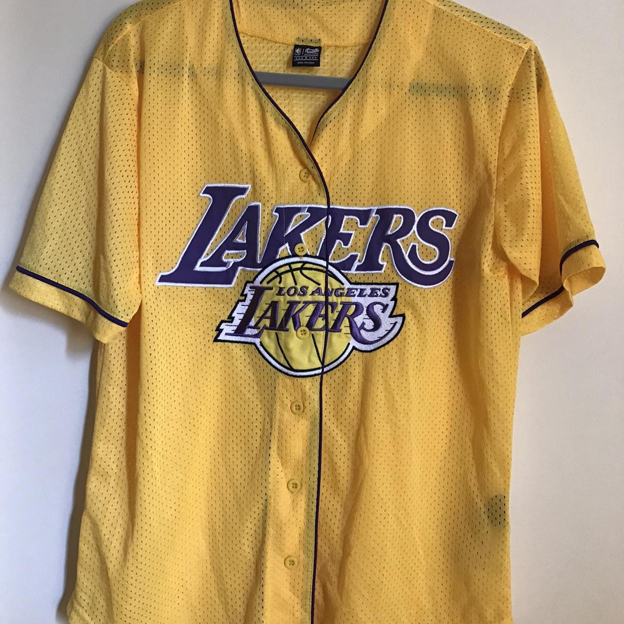 Women's Los Angeles Lakers Baseball Jersey - All Stitched