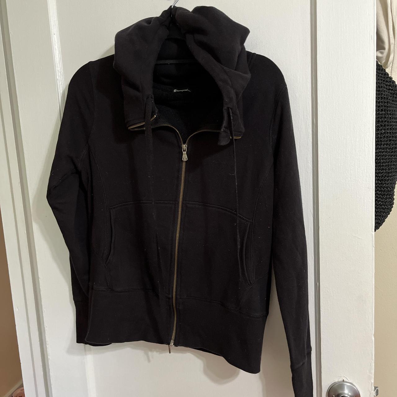 Champion black full zip hoodie 2024 Sz M