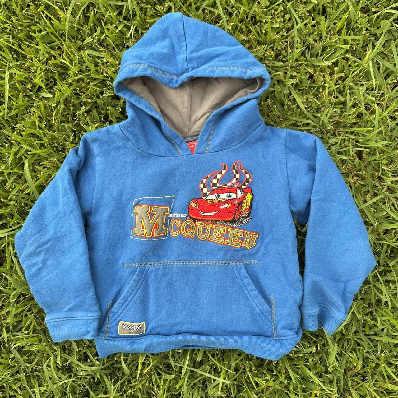 Vintage y2k Lightning McQueen Kids Hoodie Toddler... | Depop