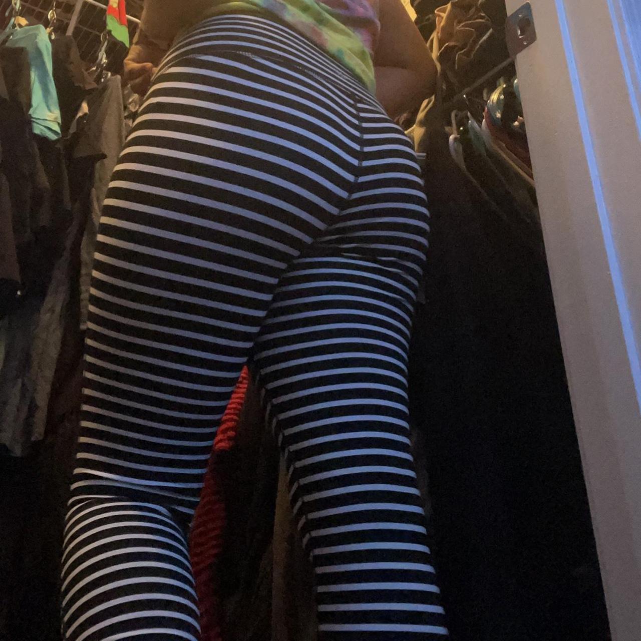 Athleta store striped leggings