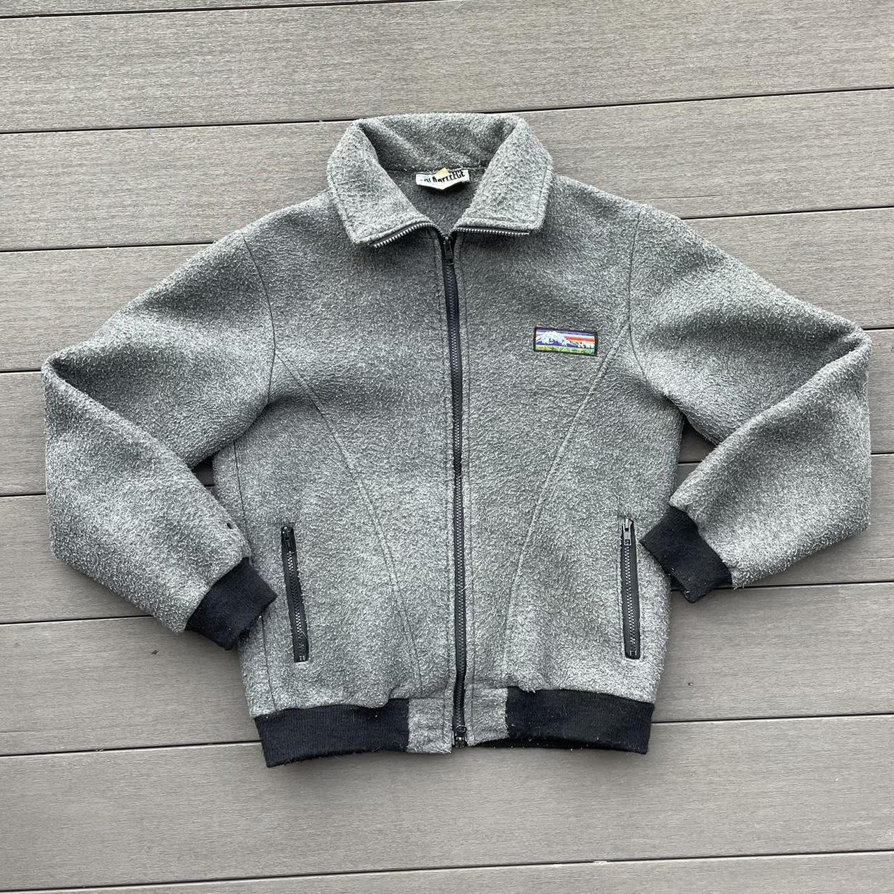 Vintage 80s made in USA Patagonia style fleece zip...