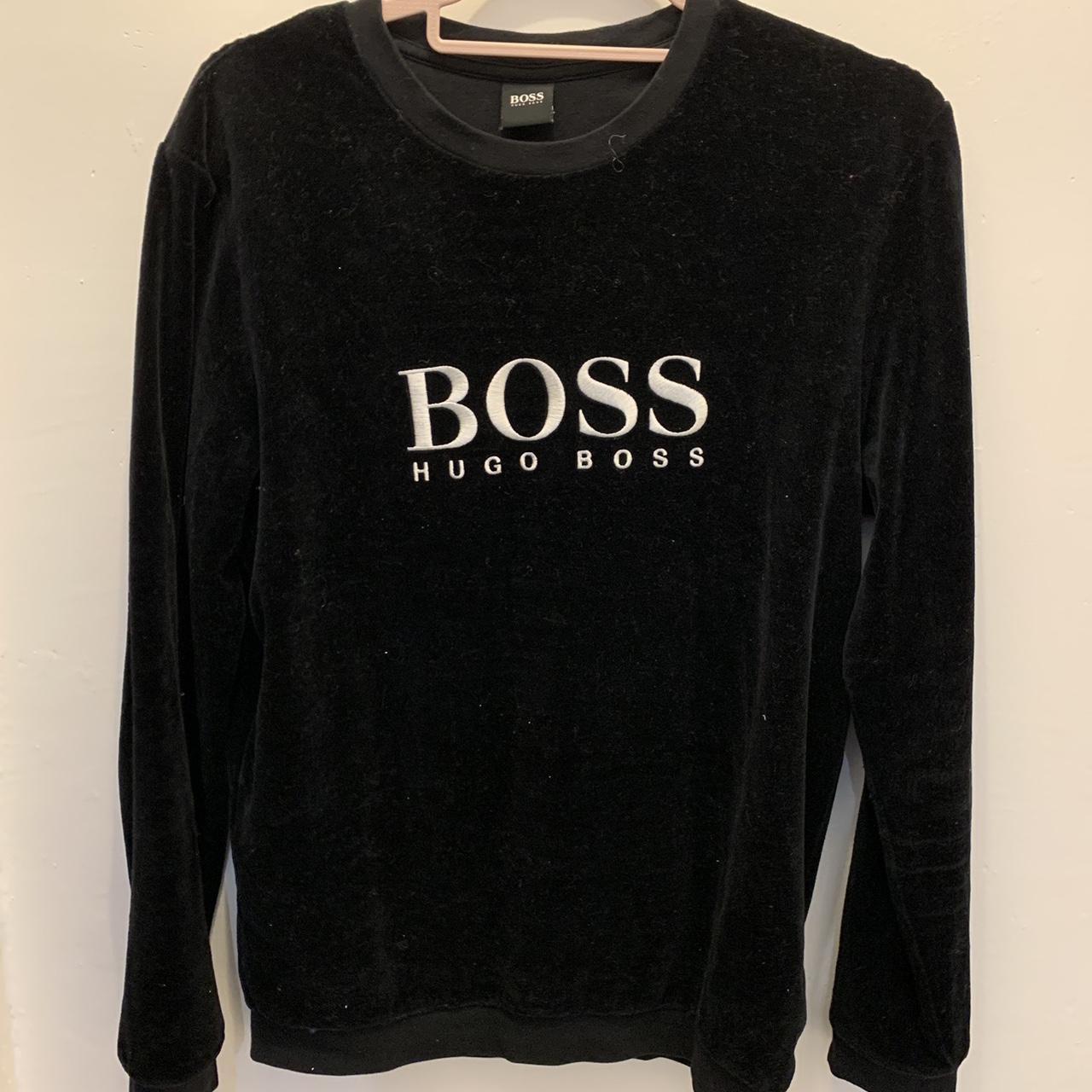 Hugo boss velvet jumper best sale