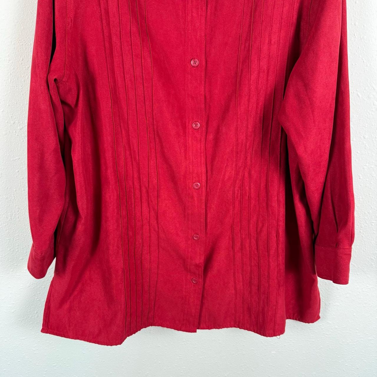 Basic Editions Women's Blouse - Red - 18 – Basic … - image 3