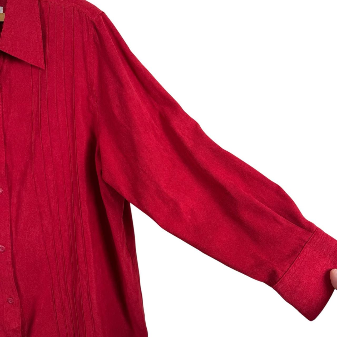 Basic Editions Women's Blouse - Red - 18 – Basic … - image 4