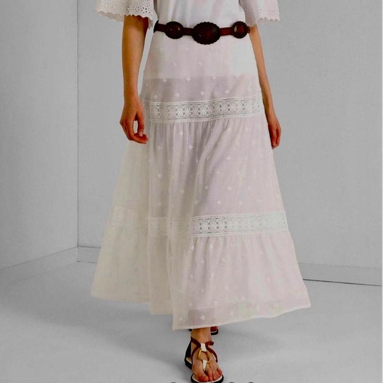 Ralph Lauren Women's Skirt - White/Cream - 2 – Vi… - image 2