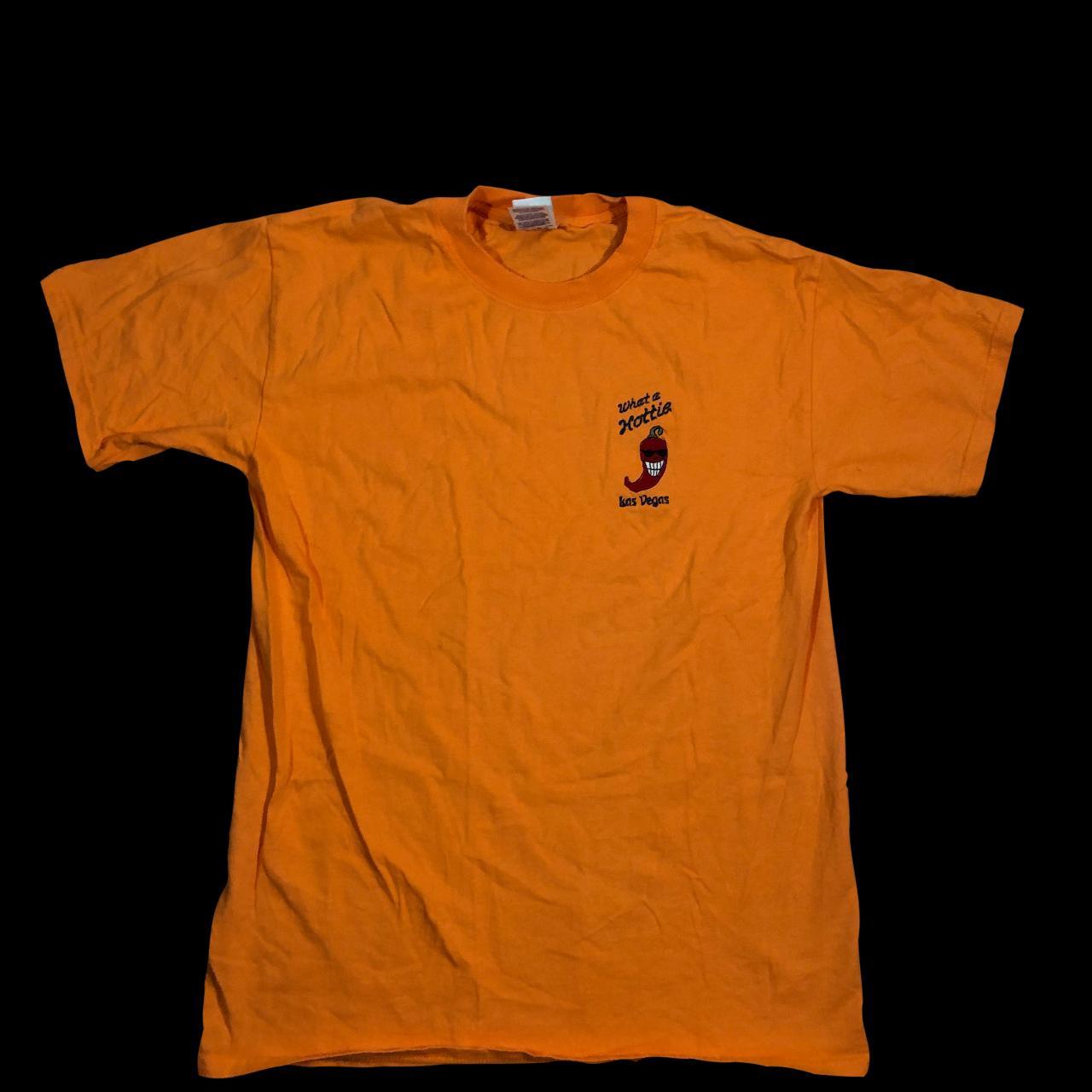 Gildan Men's Orange T-shirt | Depop