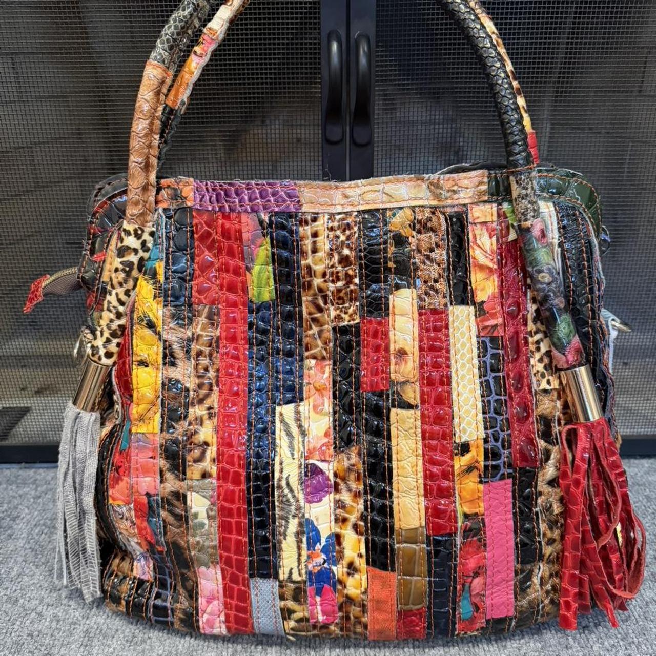 Women's Satchels - Multi – Multicolor Patchwork P… - image 1