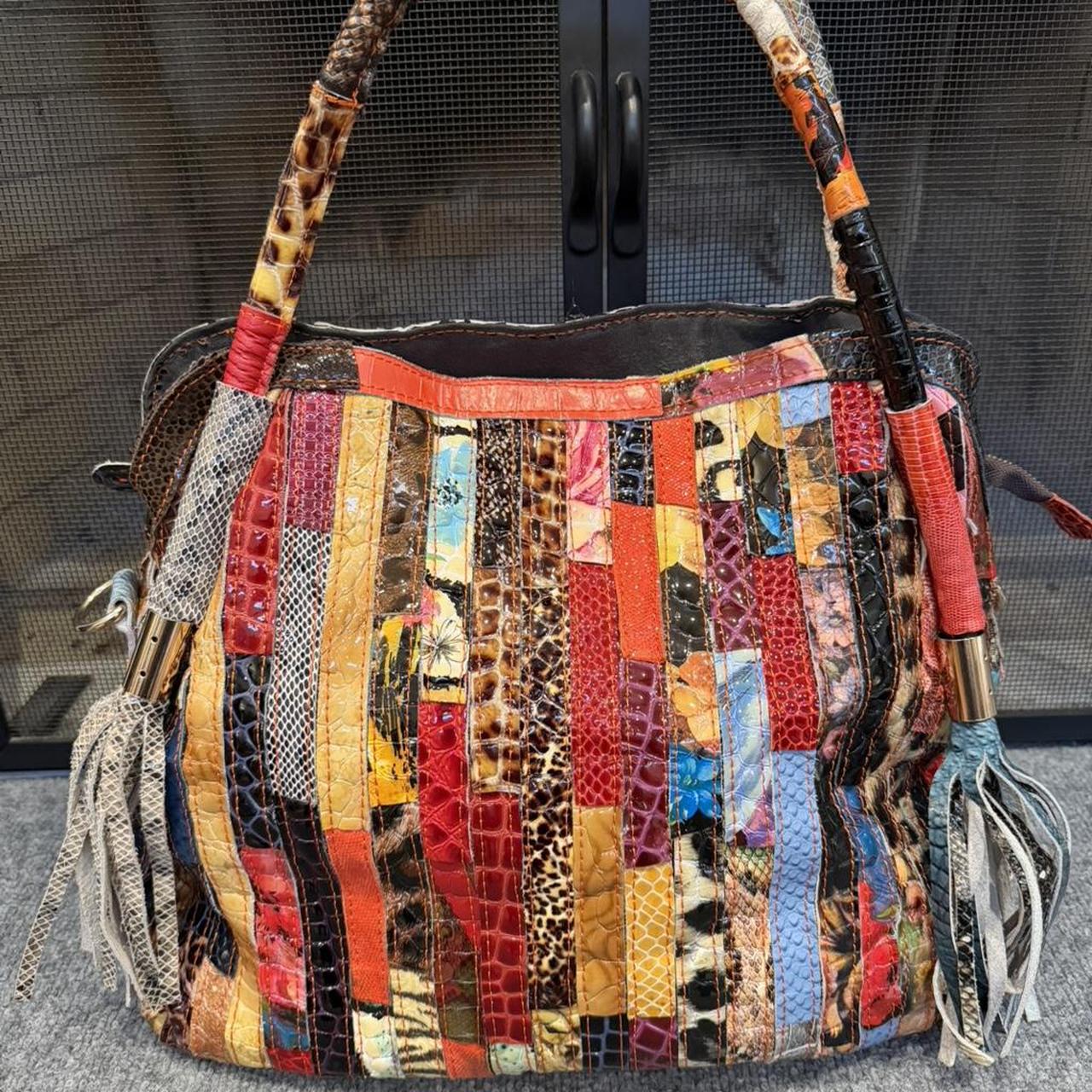 Women's Satchels - Multi – Multicolor Patchwork P… - image 4