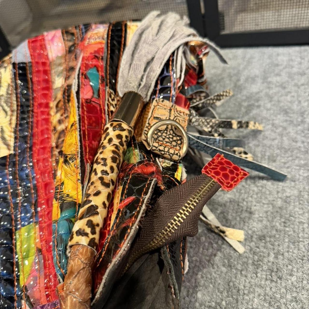 Women's Satchels - Multi – Multicolor Patchwork P… - image 8