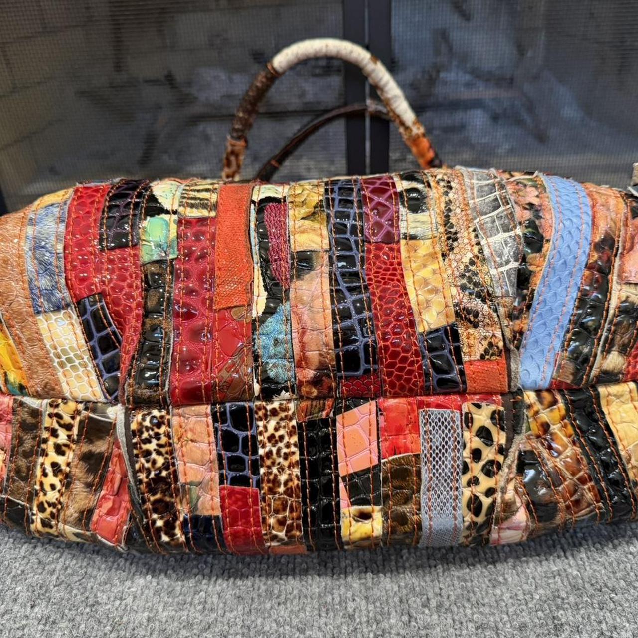 Women's Satchels - Multi – Multicolor Patchwork P… - image 6