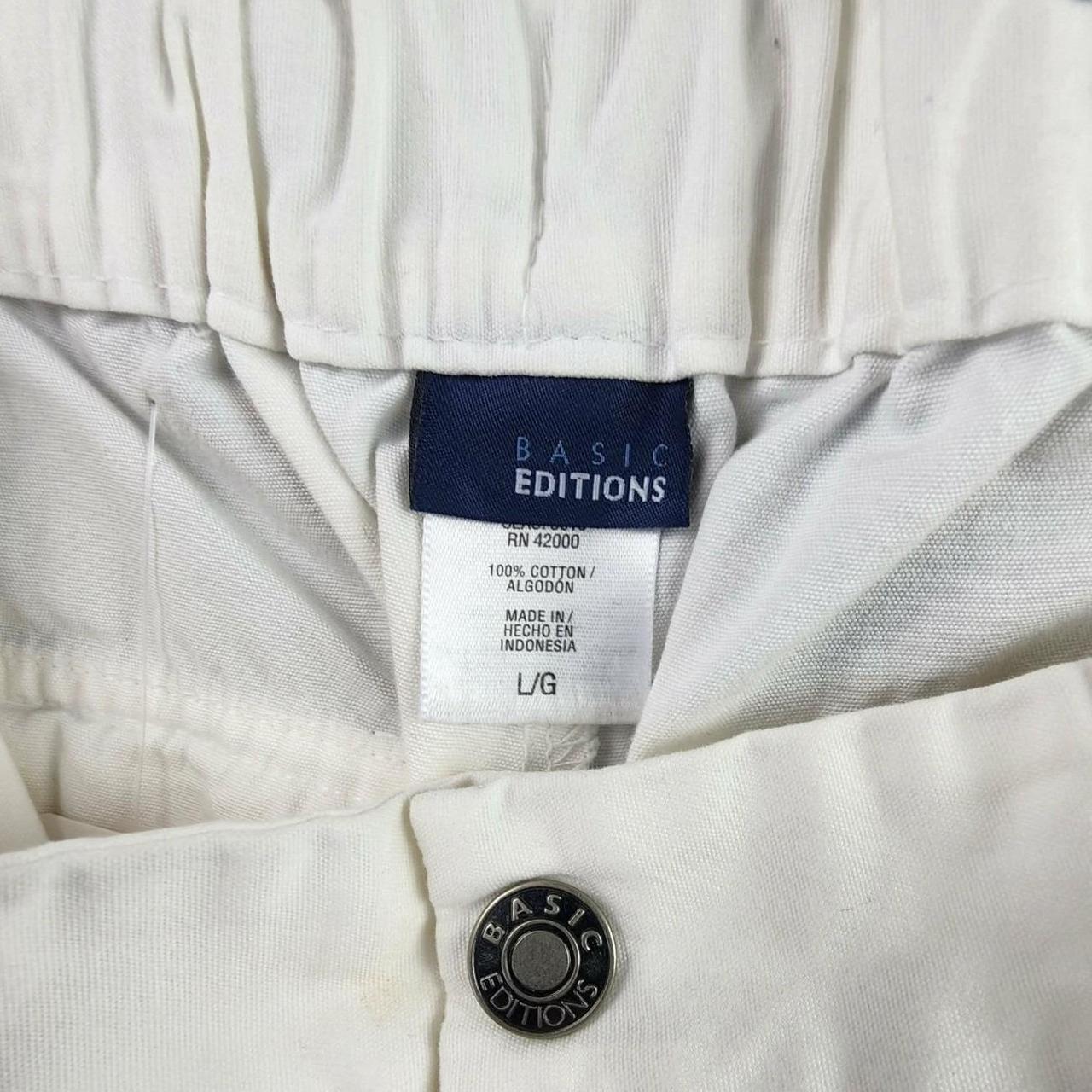 Basic Editions Women's Pants - White - L – BASIC … - image 2