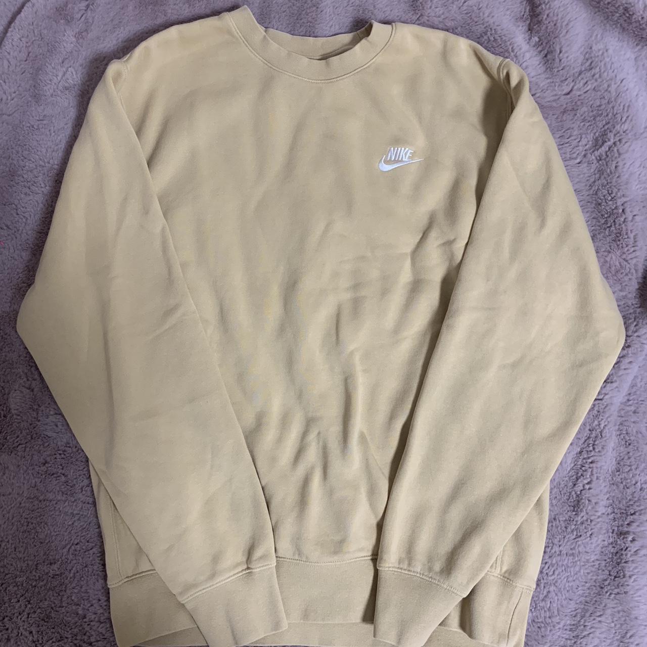 pastel yellow nike jumper