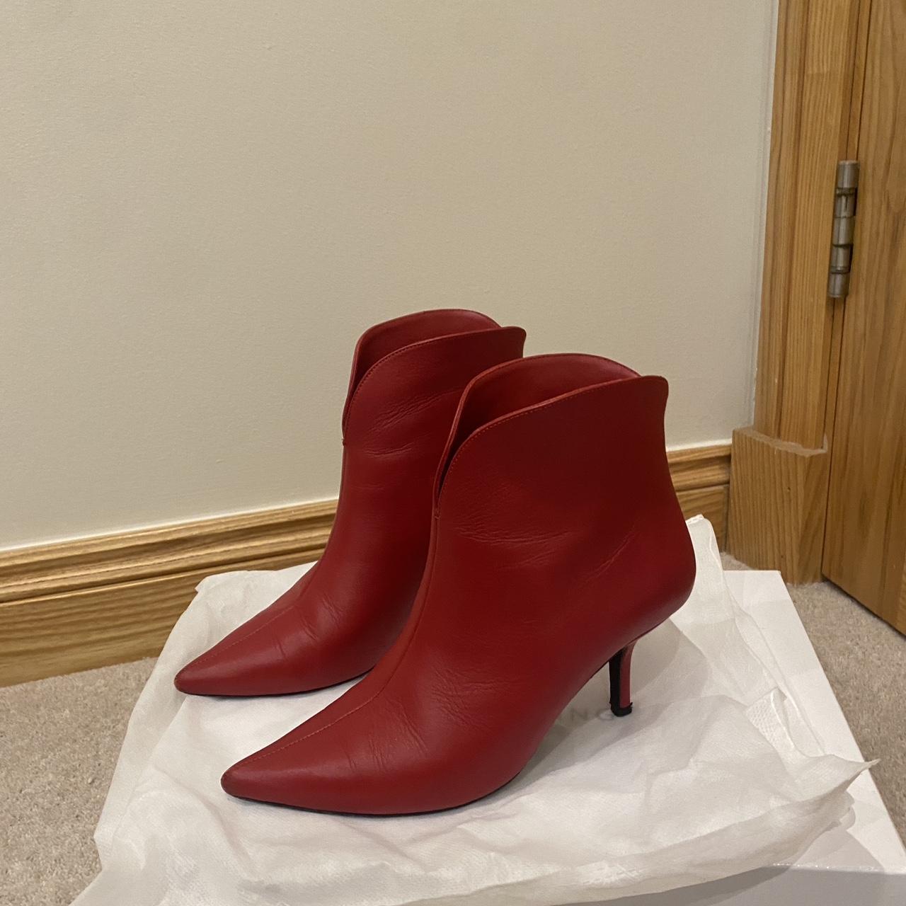 Anine bing red boots best sale