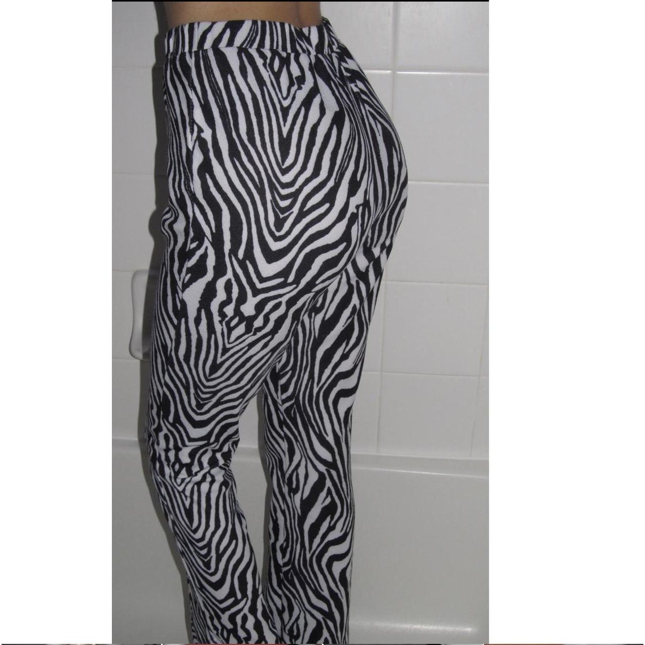 Zebra Print Pants - Cider