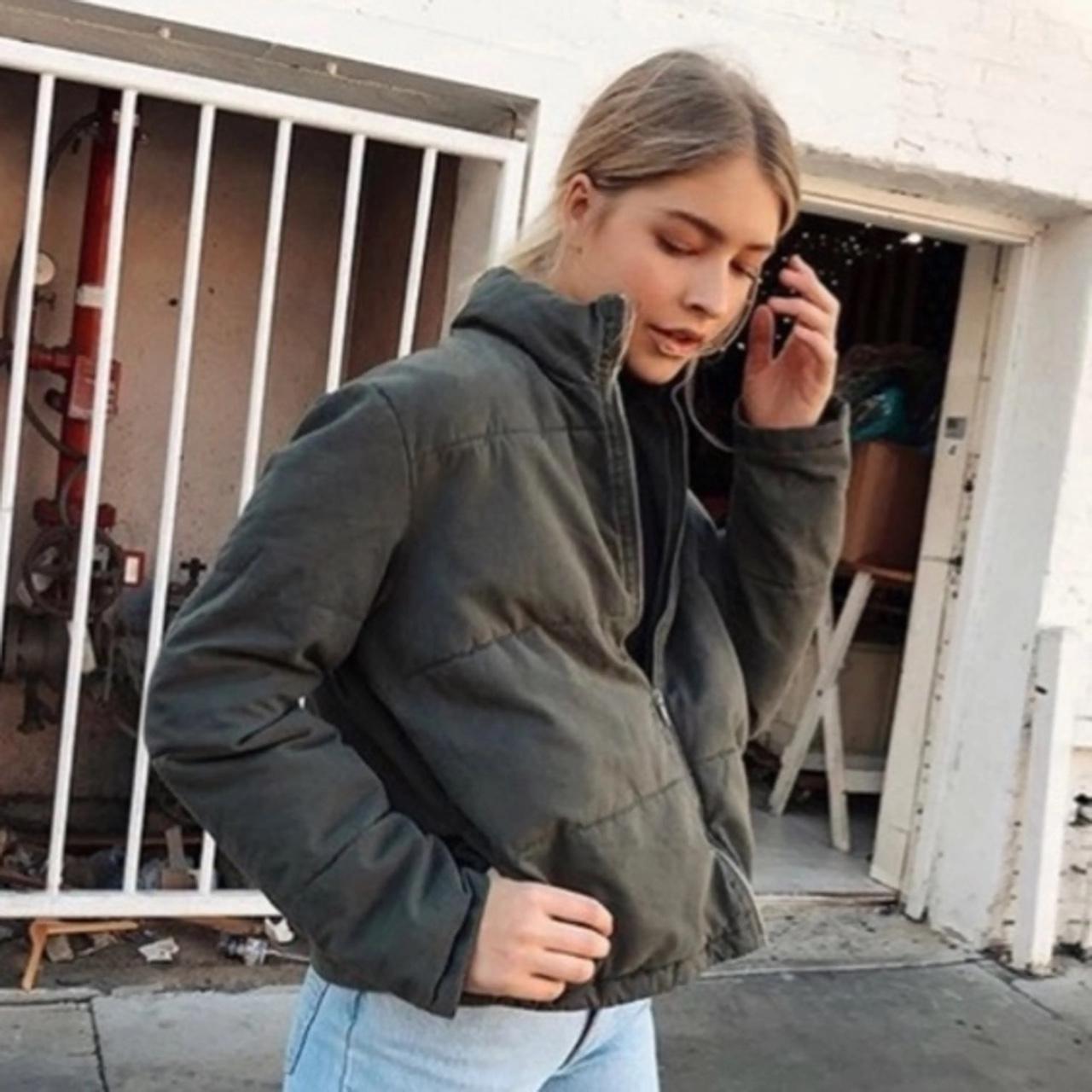 brandy Melville green puffer Depop