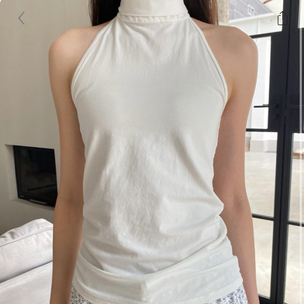 Brandy Melville Kathleen tank white high