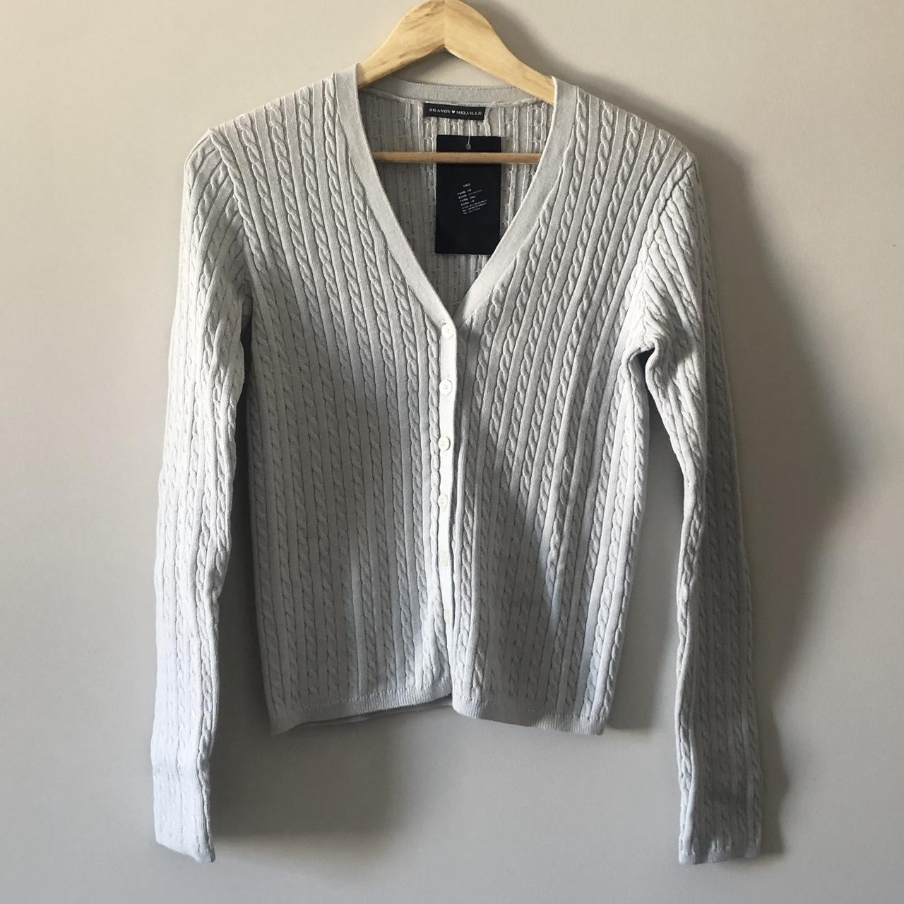 Brandy Melville Zoe v neck cardigan light