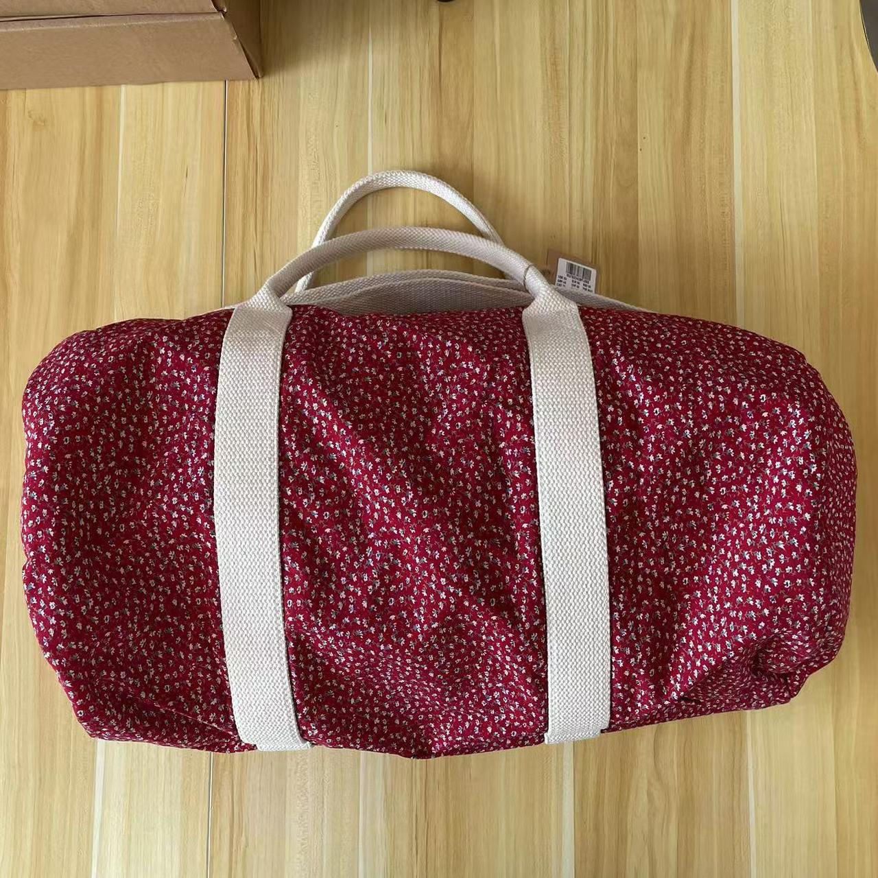 Brandy Melville red floral duffle bag travel