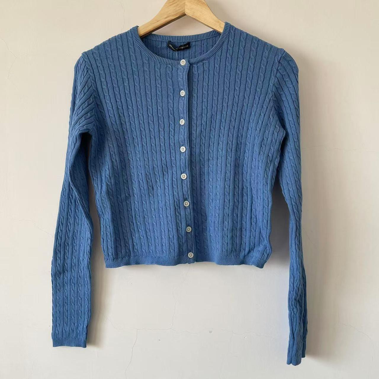 brandy melville blue cardigan