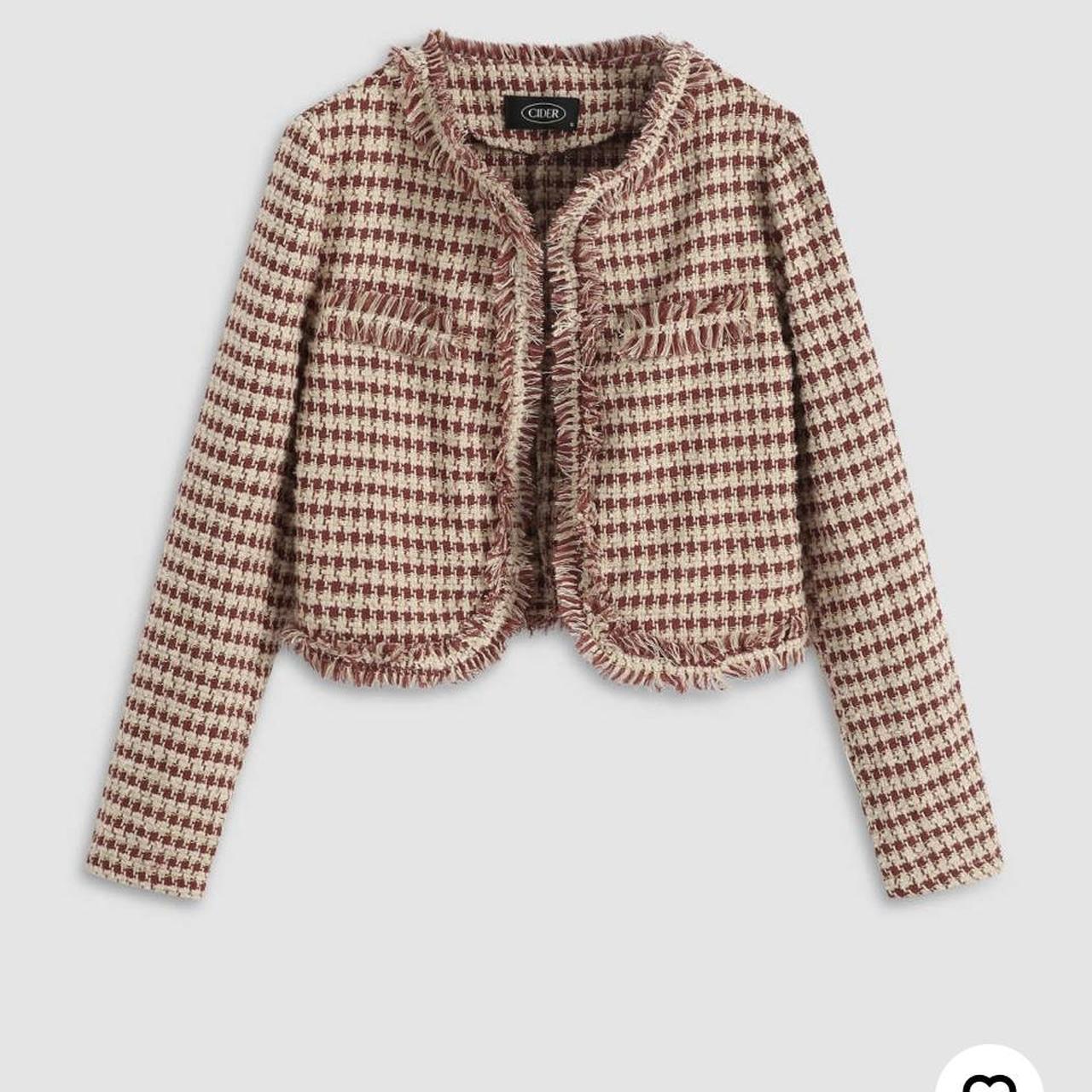 Cider twill red and orange blazer size extra large... Depop