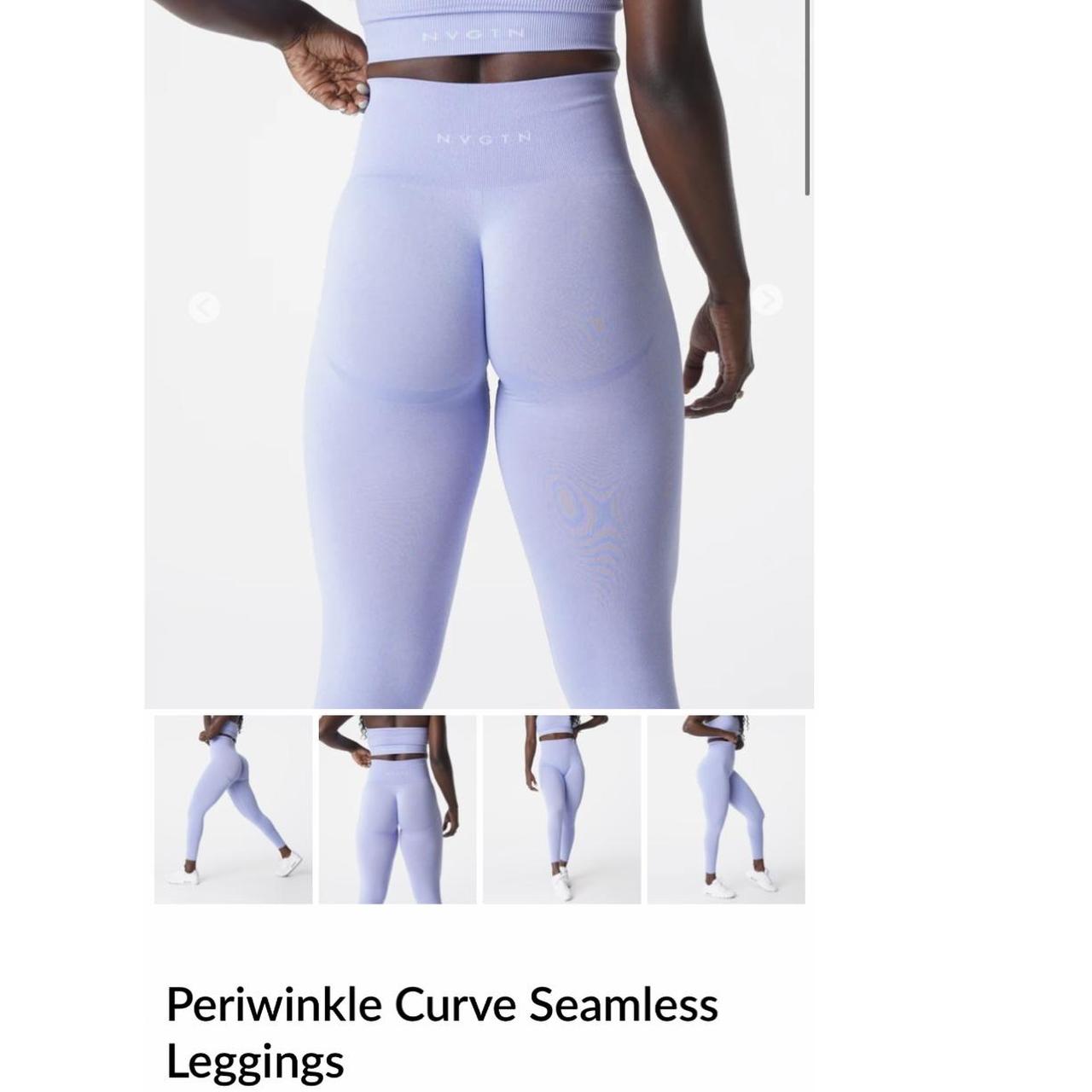 NVGTN Periwinkle Curve Seamless Leggings Size XS... - Depop