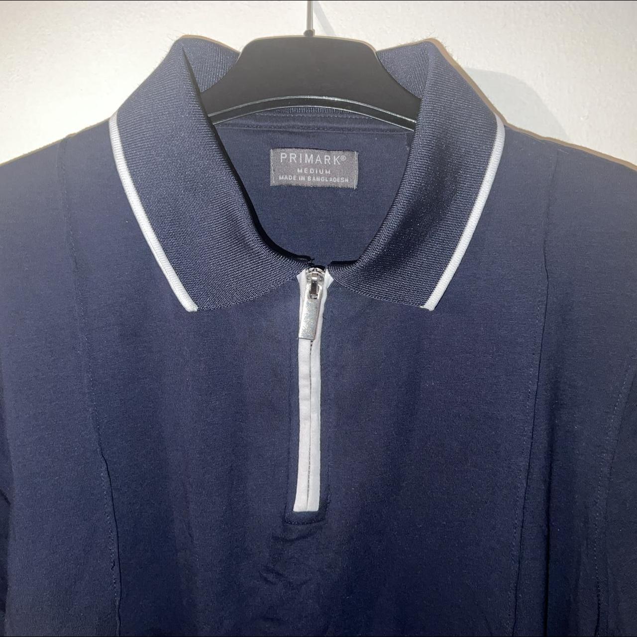 Primark Men's Navy and White Polo-shirts | Depop