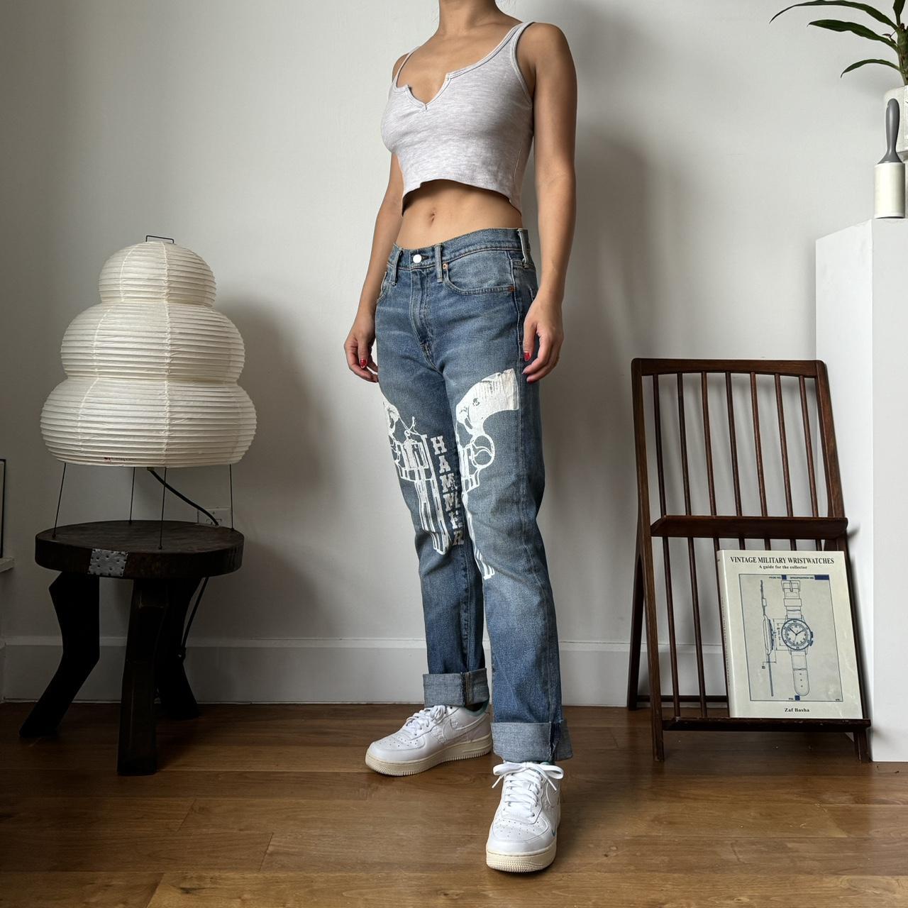 High waisted hot sale hammer jeans