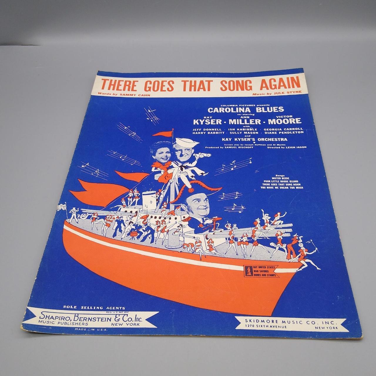 Vintage Sheet Music, There Goes That Song Again,... - Depop