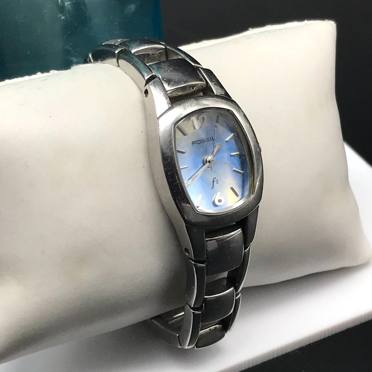激レア☆FOSSIL f2 シークレットウォッチ　ジュエリーウォッチ Fossil F2 Ladies Wristwatch Stainless W/pearl Face NEW