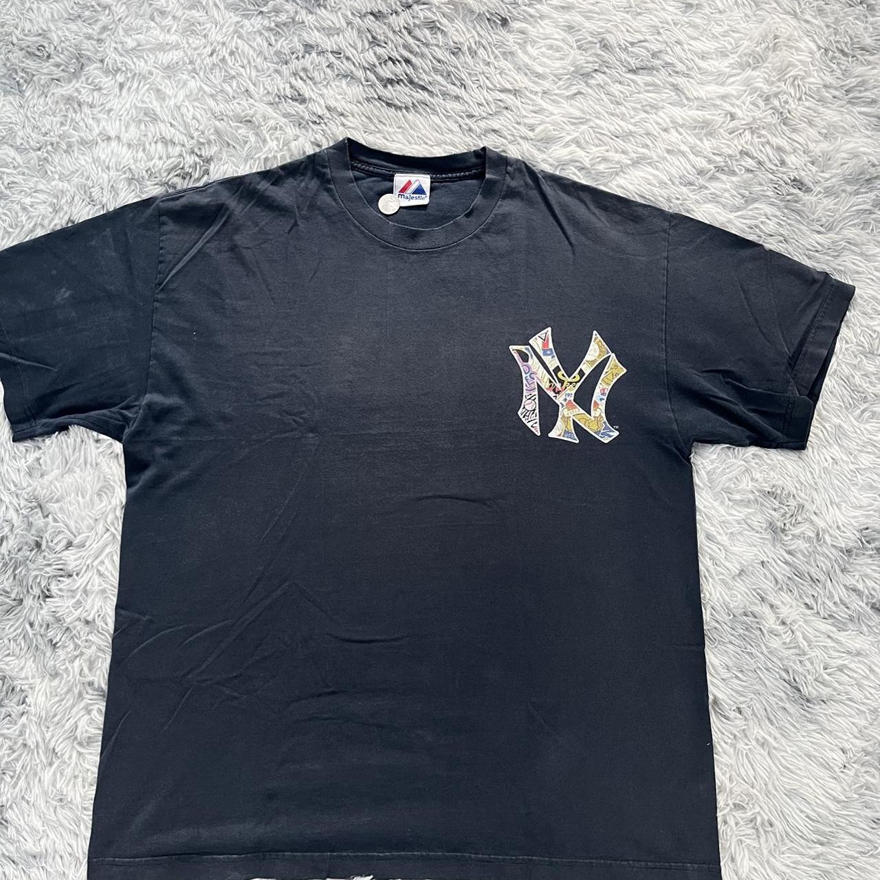 00's Babe Ruth Yankees Tee, Size Medium, FITS Long, - Depop