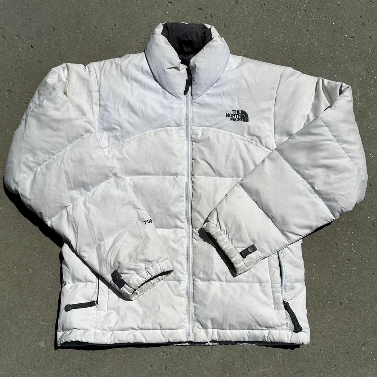 The North Face Women's White Jacket | Depop