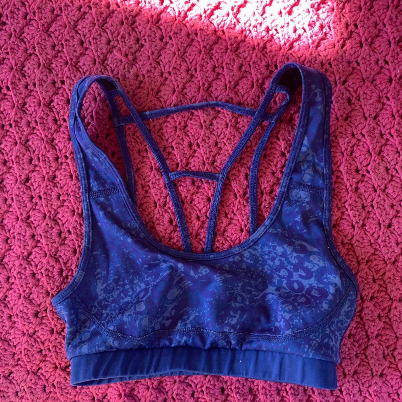 Anthropologie Sports Bra ~size Small ~royal Blue Depop 