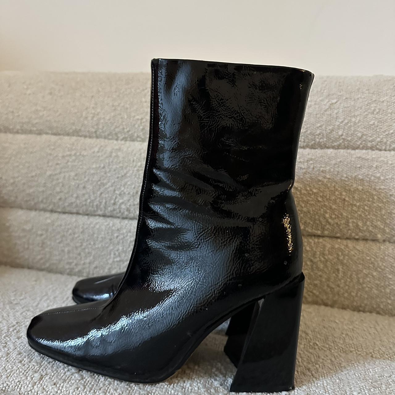nasty gal black heeled boots