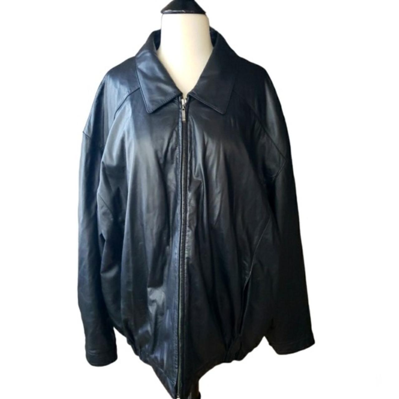 Roundtree and yorke outlet men's leather bomber jacket