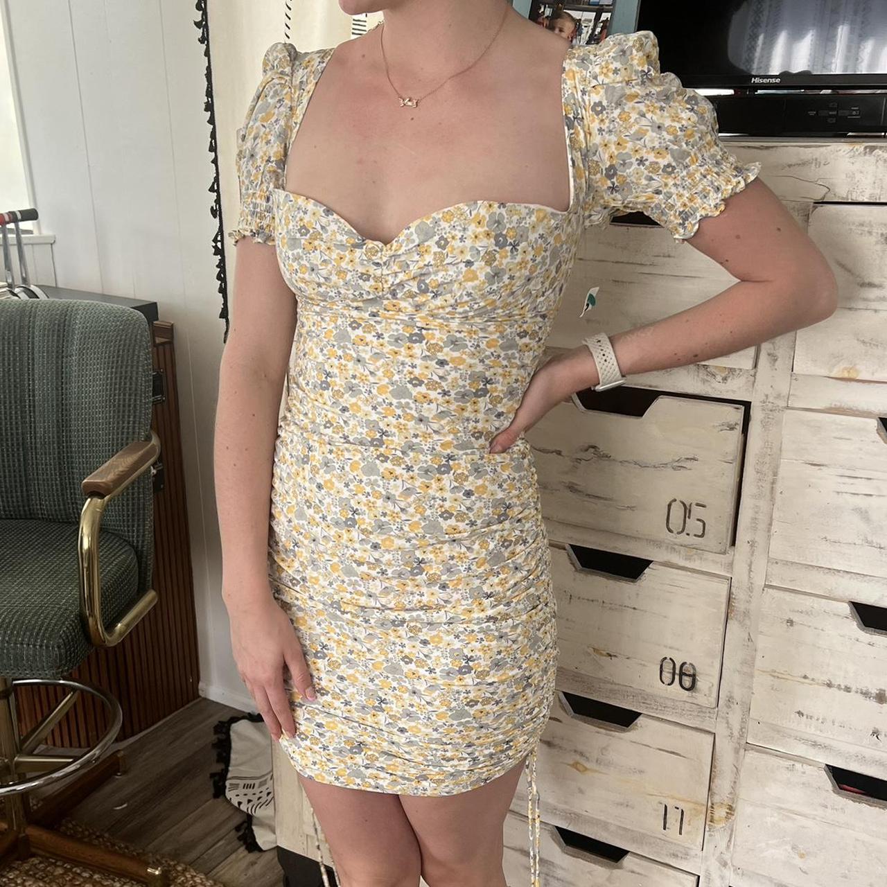 bardot x yellow dress